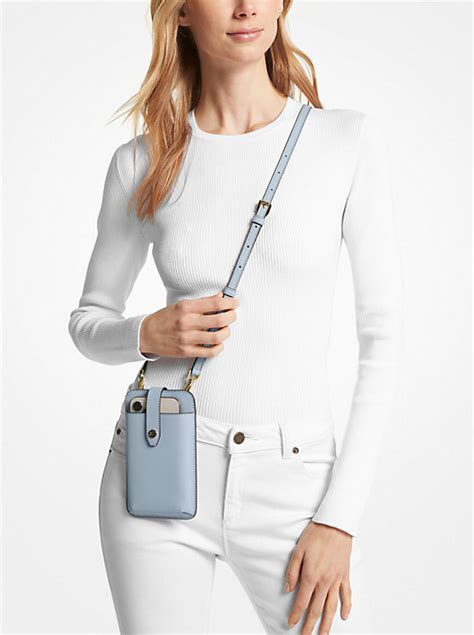 saffiano leather phone case michael kors|saffiano leather cross body bag.